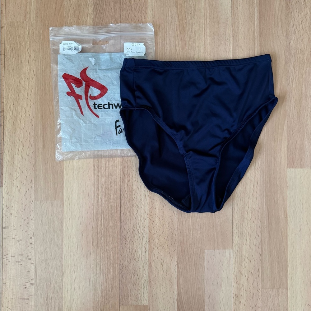 Low Rise French Cut Tennis Brief, Techwear by Fancy Pants, Navy Blue, Size:4-6